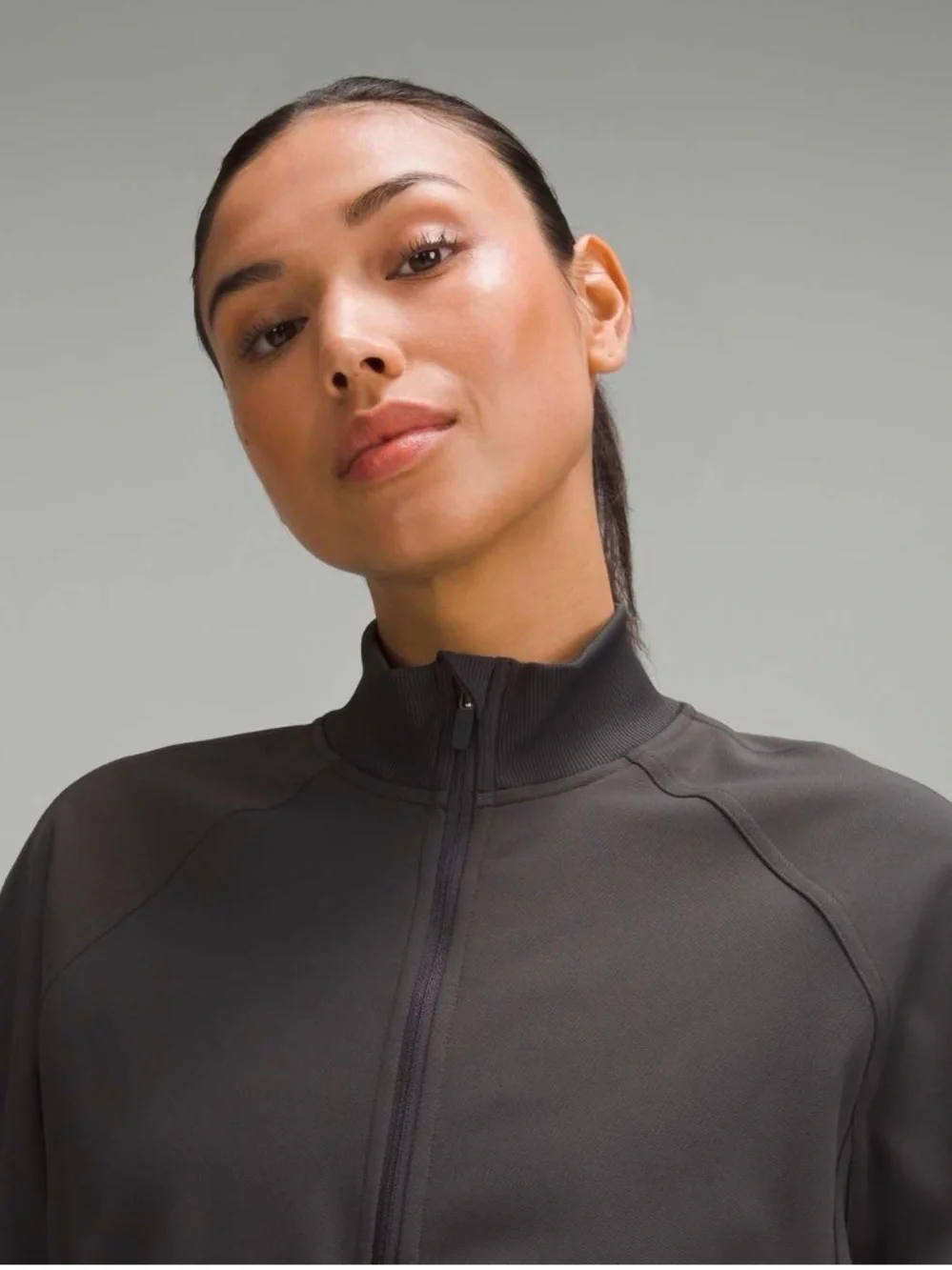 Lululemon Wunder Train Track Jacket *Twill Graphite Grey